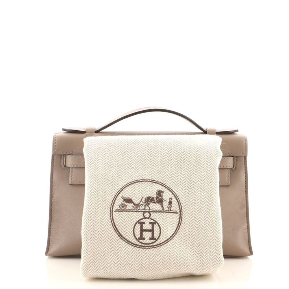 Hermes Kelly Pochette Swift Neutral - Picture 2 of 11